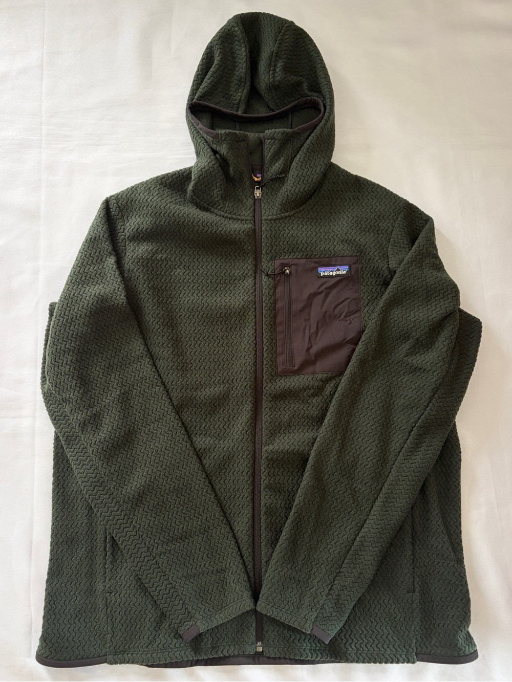 Patagonia R1 Air Full-Zip Hoody Men's Size L Old Growth Green - Picture 12 of 15